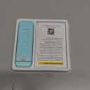 Glocusent USB Rechargeable Book Light, Portable Clip-on LED Reading Light, Reading Lights for Books in Bed with 3 Amber Colors & 5 Brightness Dimmable, Compact & Long Lasting, Perfect for Book Lovers (Blue)