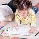 Rimilak Wood Clipboard, 8.5x11" Paper Letter Size, Cute Custom Pattern, Fun Design Hardcard Board for Classroom, Teachers, Kid, Woman, Back to School, Home & Office Supply, Modern Flowers