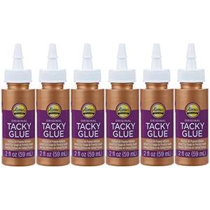 Aleene's Original Tacky Glue, All Purpose Adhesive, Perfect for Crafts and DIY Projects, Dries Fast and Clear, 2 fl oz 6-Pack