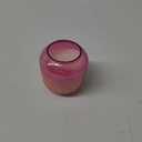 HD 6oz Iridescent Short Rounded Glass Candle Pink, 1 ct 