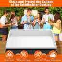 Silicone Griddle Mat Cover for Blackstone - 22 Inch True All-Encompassing Coverage Heavy Duty Food Grade Grill Buddy Mat, All Season Cooking Surface Protective Cover
