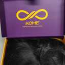 KOME Black Synthetic Lace Front Wig, 13×6 Body Wave Pre Plucked HD Glueless Wig for Women, Natural Daily Use Hair Wig 28IN