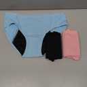 ALLBASE Period Underwear High Absorbency For Teens - Leak-Proof & Reusable Menstrual Pants for Heavy Flow Days - 3 Pack,Multicolor,Small