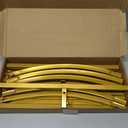 Hemmotop Metal Arch Backdrop Stand, Gold, Set of 3, 6FT, 5FT, 4FT