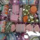 80PCS Pastel Christmas Ornaments Set, Assorted Colorful Candy Cake Giftbox Christmas Balls Ornaments, Shatterproof Xmas Baubles Hanging Decorations for Christmas Tree/Party/Holiday (Style 1)