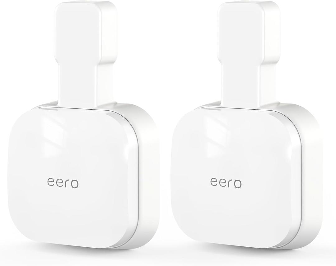 Outlet Wall Mount for eero 7, Stand Bracket Holder Compatible with eero 7 Dual-Band Mesh Wi-Fi 7 Router Extender, No Messy Wires, Space Saving(2 Pack)