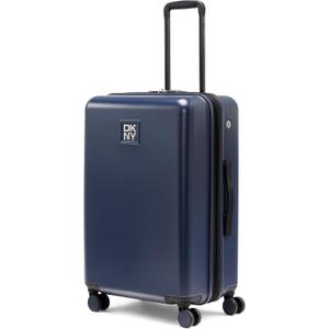 DKNY On the Go 25" Hardshell Lightweight Expandable Checked Luggage with Spinner Wheels,Navy