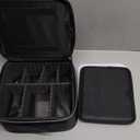 Chomeiu Makeup Bag with LED Mirror, Travel Makeup Case for Women and Makeup Artists Cosmetic Organizer Large Make Up Bags with Light Up Mirror, 3 Color Lights, Adjustable Dividers and Brush Holder (01-Black)