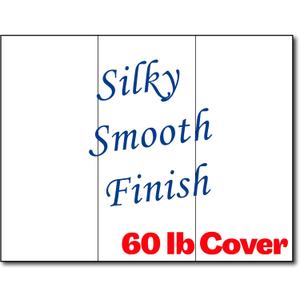 60lb Bond White Trifold Brochures with Silky Smooth Finish - For Inkjet/Laser Printers - 200 Brochures