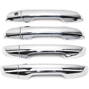 Dreamseek Door Handle Cover for Honda CR-V CRV 2017 2018 2019 2020 2021 2022 2023 Chrome Exterior Trim Decoration Protector Cap (w/o Smart Keyhole)
