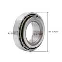FKG 25580/25520 Tapered Roller Bearing Cup and Cone Set, Set of 2