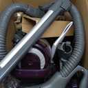Kenmore Friendly Lightweight Bagless Compact Canister Vacuum with Pet Powermate, HEPA, Extended Telescoping Wand, Retractable Cord and 2 Cleaning Tools, Eggplant