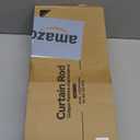 YaFex Curtain Rods 2 Pack 32-84 Inch, Heavy Duty 1 Inch Curtain Rod, Silver Long Adjustable Window Treatment Rods, Modern Design, Easy Installation