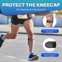 Healrecux Patella Band, Knee Strap Patella Tendon Support for Knee Pain & Tendonitis, Patella Stabilizer Knee Brace for Running, Basketball, Jumpers Knee, Tennis, Volleyball & Squats - Inky 1 Pack