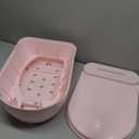 2-in-1 Toddler Potty Training Toilet - Larger Potty Chair & Detachable Training Seat for Boys & Girls Ages 1-3 with Flushing Sound, Wipes Storage, Toilet Paper Holder (Pink)