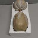 DN DECONATION 2-Pack Fall Pumpkin Decorations for Home, Faux Pumpkins for Decorating, Rustic Brown Resin Pumpkins Decor with Carved Leaves  Thanksgiving Table Centerpiece, Modern Farmhouse Fall Decor