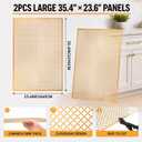2 Pcs Cloverleaf Aluminum Sheets 23.6" x 35.4", 0.04 in Thick, Brass