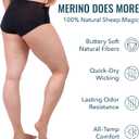 Women's Merino Wool Bikini By Woolly | RWS Certified | Soft, Breathable, Seattle Designed (Black, XS)