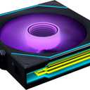 Lian Li UNI Fan SL-Infinity Wireless 120-Single Pack -2.4 GHz Wireless Signal Control-ARGB Fan-Customizable Double Infinity Mirror Effect-Daisy-Chain Design- Without Controller - Black (12SLIN1W1B)
