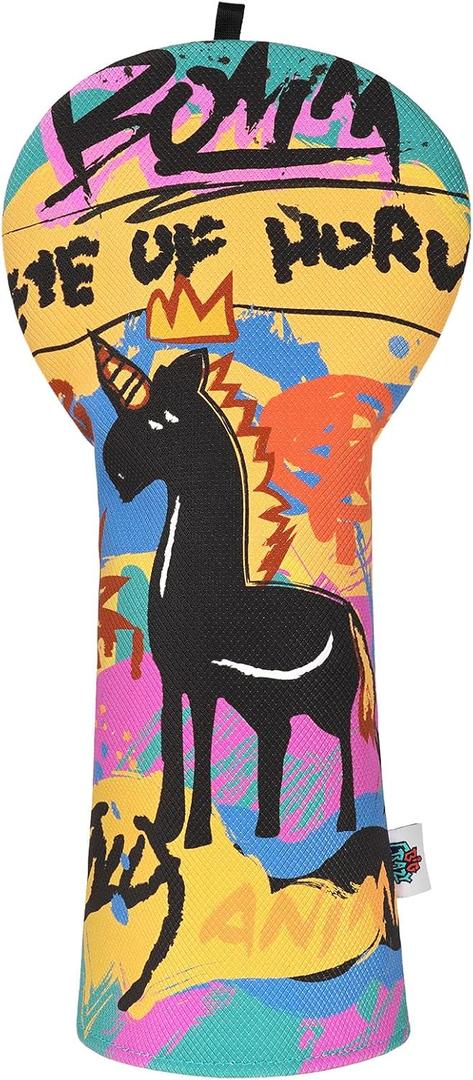 Funny Driver Headcover - Unique Graffiti Style - Waterproof Golf Gead Covers - Golf Club Covers with Soft Lining - Stylish Protection for Your Clubs
