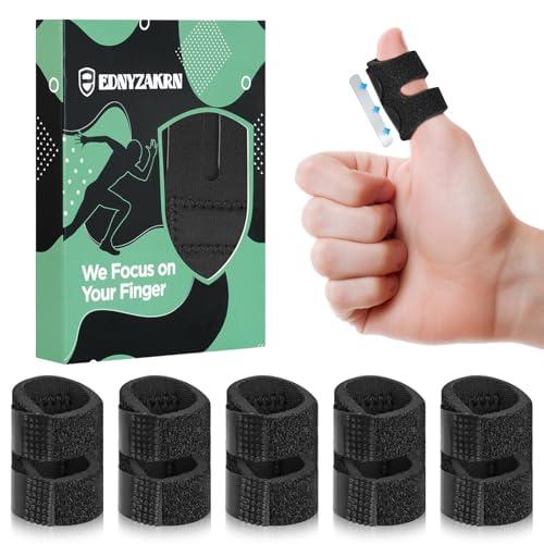 EDNYZAKRN 5Pcs Thumb Splints, Small Finger Brace for Trigger Finger - Broken - Arthritis - Straightening for Index - Middle - Ring - Pinky