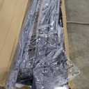 Queen Size Floating Bed Frame with USB Charging Station and LED Lights, Modern Metal Platform Bed Frame with Mattress Slide Stopper, Noise Free No Box Spring Needed and Easy Assembly