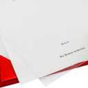 GraduationMall 8.5"x11" Smooth Padded Diploma Cover Certificate Holder Red,6-Packs