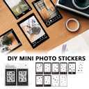 2 x CAIYOULE Camera Case for Fujifilm Instax Mini 99 Instant Camera Bag With Photo Album and Photo Border Sticker - Brown