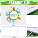 10 Large Blank Yard Signs with Stakes 18 x 24",Corrugated Plastic Lawn Sign kit for Estate Garage Sale,Party,Birthday,Wedding,Campaign,Parking,Make your own Outdoor Sign