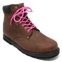 BCB Wear Round Shoelaces 3/16" Thick Solid Colors for All Shoe Types Several Lengths (Hot Pink-27)