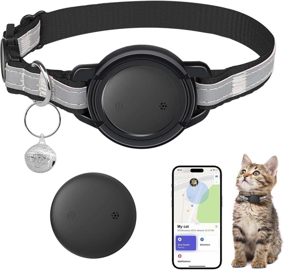 GPS Tracker for Cats, Mini GPS Cat Tracker, Smart Pet Activity Tracker, No Monthly Fee, Compatible with Apple Find My(iOS Only), Anti-Lost, Finder Tag for Vehicles, Pets, Kids, Items (1 Pack)