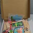 Tiny Land 110PCS Wooden Train Set  Toy Train with Tracks for Kids Ages 3-7, Compatible with Major Brands, Ideal Railway Playset for Boys and Girls, Great Birthday