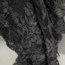 Yyxclotic Women Gothic Crop Top Shirt Y2K Black Bell Sleeve Shawl Cardigan Punk Bolero Shrug (Small)