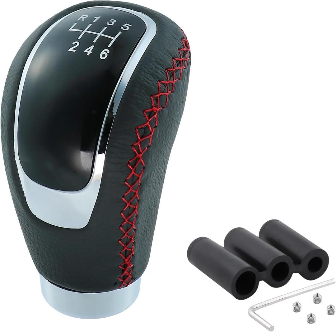 6 Speed Shift Knob Manual Shifter Knobs Handle Leather Gear Stick Driving Transmission Fit Most Car Truck SUV Vehicles (Black+Red Line) 6 Speed Shift Knob Manual Shifter Knobs Handle Leather Gear Stick Driving Transmission Fit Most Car Truck SUV Vehicles (Black+Red Line)