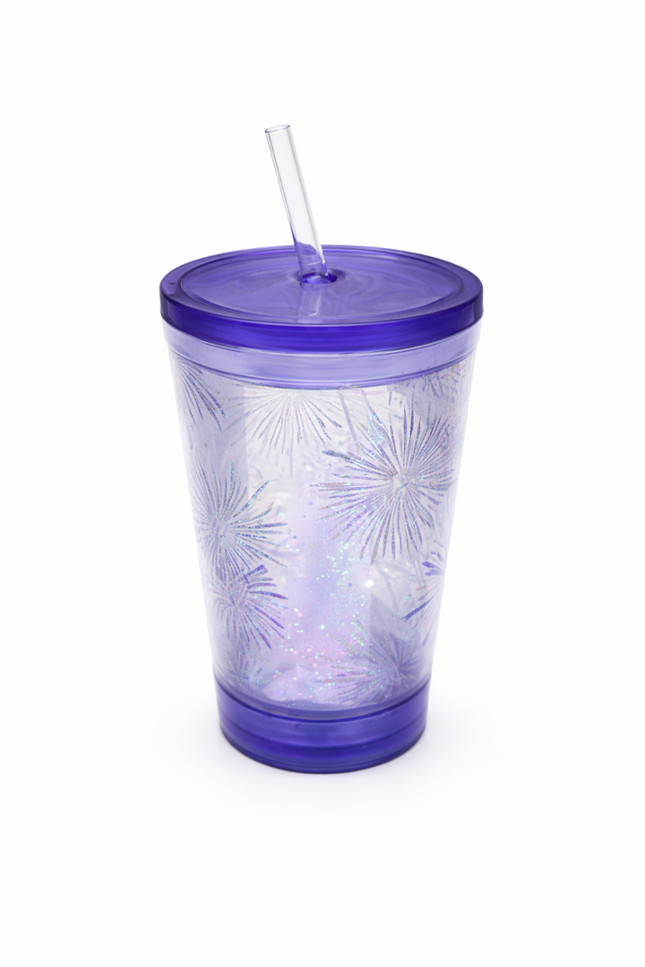 Luum Glo & Go Led 18 Oz Tumbler Firewrk, Missing details