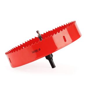 JAPCHET 180mm Bi-Metal Hole Saw Hole Saw Cutter with Corn Hole Drill Bit Hole Cutter Drill Bit for Cutting Wood, Soft Metal Sheet, Plastic, Fiberboard