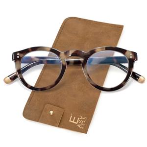 EASY READ Retro Round Blue Light Blocking Reading Glasses for Women, Anti UV Readers for Women Computer Eyeglasses(Dark Tortoise,+2.00)