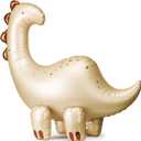 Giant Brontosaurus Dinosaur Balloon PartyDeco 35 Inch Foil Balloon for Kids Birthday Party, Baby Shower, Jurassic Dino Theme Decorations  Reusable and Self-Standing