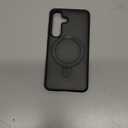 TORRAS Magnetic Stand for Samsung Galaxy S25 Case, [Compatible with MagSafe] [Military Grade Drop Tested] Shockproof Ring Translucent Slim Protective Phone Case for S25 Case Ostand, Black