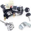 81905-F2230 Ignition Lock Switch Assembly with Door Lock Cylinder & Keys Fit for Hyundai Elantra 2017-2020 Ignition Lock Cylinder with Housing Replace# 81910-F2130, 81970-F2B00, 81900-F2H00