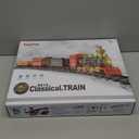 Hot Bee Train Set - Train Toys for Boys with Smokes, Lights and Sound, Toy Train Set for Under Christmas Tree, Toddler Model Trains for 3 4 5 6 7 8+ Years Old Kids Christmas Toys Gifts