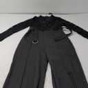 Formal Black Jumpsuits for Women Lace Elegant Dressy Pantsuits Classy Jumpsuits Wide Leg Rompers Plus Size Outfits With Belt, L