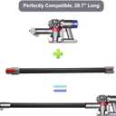 Replacement Wand Tube for Dyson Stick V15 V11 V10 V8 V7 Vacuum Parts, Extension Vacuum Replacement Parts, 28.7 In (Black)