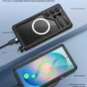 Lanhiem Magnetic for Samsung Galaxy S26 Ultra Case, IP68 Waterproof Dustproof Case, [Compatible with Magsafe] [Built-in Lens & Screen Protector] Full Body Shockproof Rugged Phone Case 6.9", Black
