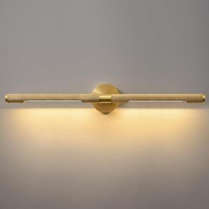 Museum Gallery Bathroom Picture Light - 30 Inch Long Gold Brass Dimmable Hardwired Wall Sconces with E12 Bulb - Frame Pictures Art Deco Sconce Lights for Painting Photo Artwork Library Vanity Over
