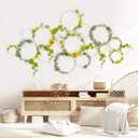 Sunlit Boho 18 PCS Bamboo Wall Trellis DIY Set, Plant & Vines Trellis, Display for Climbing Potted Plants, Rustic Vintage Home Decor