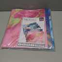 6 Pack Marble Design File Folders with Pockets - Plastic Folder with 2 Pockets & a Business Card Holder, Durable File Folders for Documents, School, Office & Home (Folder with Pockets (with Prong))