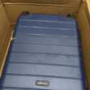 Wrangler Smart Spinner Hardside Luggage, 22-Inch Carry-On, Navy Blue