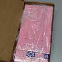 YANMEIYA Blank Mahjong Tile Set, Including 166 Mahjong Tiles and 1 Sets of American Mahjong Stickers, Pink American Mahjong Tile Set