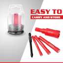 Goldblatt Diamond Drill Bits, 5 Pcs Set 1/4"", 5/16"", 3/8"", 3/4"" Drill Holesaw and 6mm Carbide Drill with Quick Fit Hex Shank for Ceramic Porcelain Tile Marble Granite (not for Wood), G02643